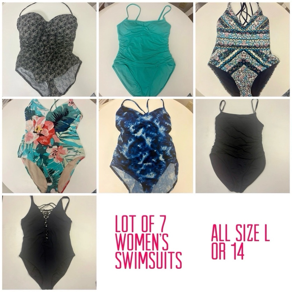 Women's Swimsuits - Bundle of 7 - Size 14 / L